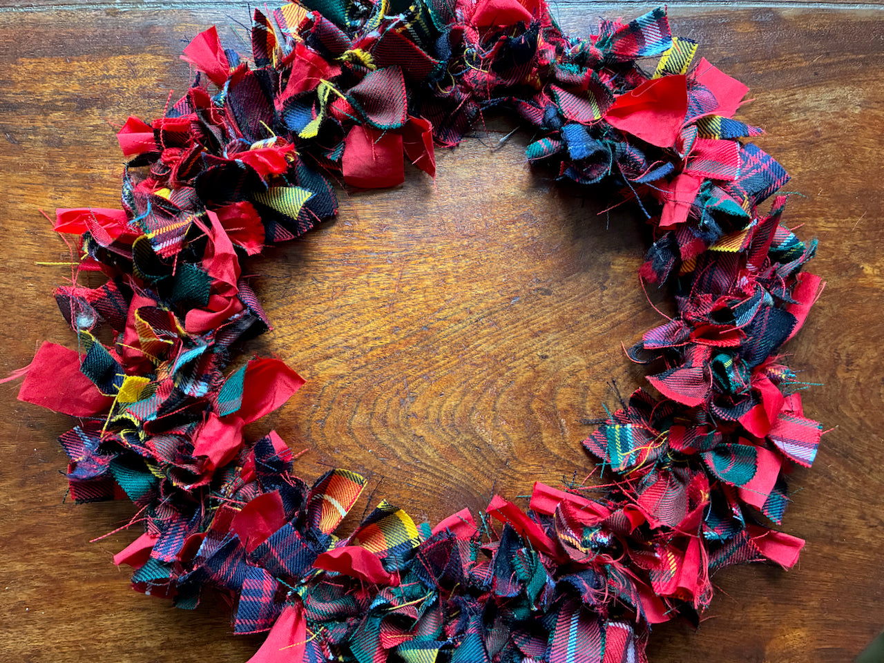 Seasonal Circular Tartan Wreath